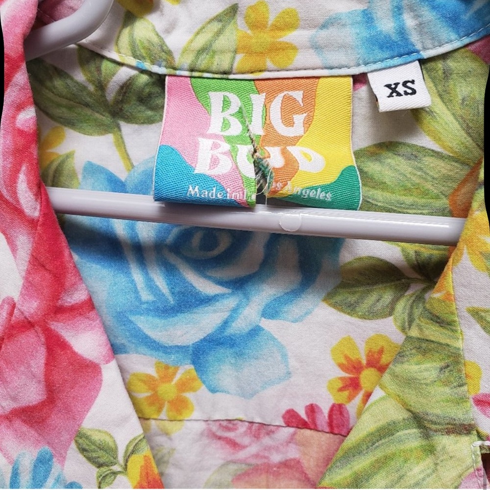 Big Bud Press Vintage Wallpaper Pantry Button-Up - Picture 4 of 4